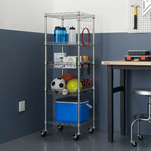 TRINITYEcoStorage5-TierNSFRackWSlidingPull-OutBaskets_Wheels - Brands For Less USA
