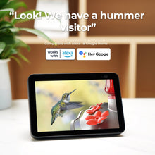 TTNatureSmartGlassHummingbirdFeederwithCamera_2KHDVideoSolarPowered_AIBirdIdentification_AntMoat_WaterMonitor_IdealGift - Brands For Less USA
