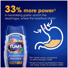 TUMS Ultra Strength Chewable Antacid Tablets, Assorted Berries, 265 ct.