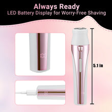 TURKIO 5-in-1 Rechargeable Cordless Electric Razor for Women, Trimmer for Women with Face, Nose, Eyebrow, Arms, Armpit, Legs, Pink