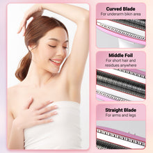 TURKIO 5-in-1 Rechargeable Cordless Electric Razor for Women, Trimmer for Women with Face, Nose, Eyebrow, Arms, Armpit, Legs, Pink