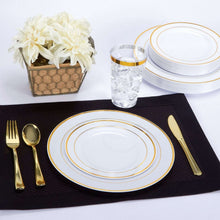 TableluxePremiumDisposableRoundWhitewithGoldTrimPlasticPlates3-_3 - Brands For Less USA