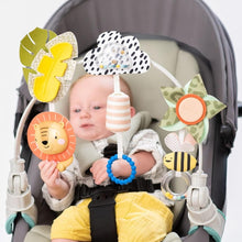 Taf Toys Savannah Adventures Arch with Fascinating Toys, Stimulates Baby’s Senses & Motor Skills Development | Newborn Toys & Baby Toys 3-6 Months | Use on Strollers, Bassinets, Crib & Car Seats