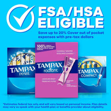 Tampax Pearl Super Tampons, Unscented, 96 ct.