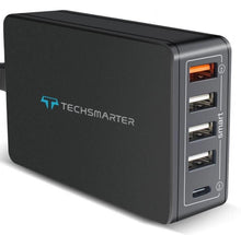 Techsmarter-63W-5-Port-USB-C-PD-Desktop-Wall-Charger-Multi-Port-Charging-Station-MacBook-Air-iPad-Air-Pro-iPhone-Samsung-Galaxy-Motorola-LG-Android_e4e6d4c6-6f3a-47a7-8a8c-ebacb4c688a - Brands For Less USA