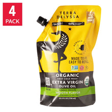Terra Delyssa Organic Extra Virgin Olive Oil Refill Pouch, 25.5 fl oz, 4 Pack