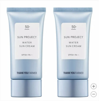 Thank You Farmer Sun Project Water Sun Cream SPF 50+ 1.75 fl oz, 2-pack