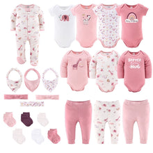 ThePeanutshellLayetteGiftSetforBabyGirls_23EssentialPieces_PinkRainbowSafariAnimals - Brands For Less USA