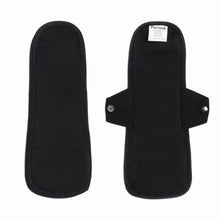 The Period Company. The Reusable Pantyliner in Organic Cotton, Black, 5 Pack