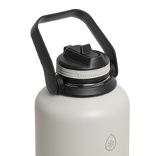 Botella de acero inoxidable con aislamiento de doble pared y tapa con popote ThermoFlask de 64 oz