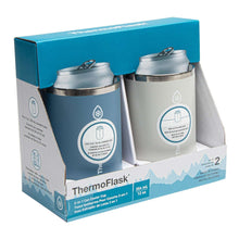 ThermoFlask Standard 12oz Can Cooler, 2-in-1 Insulated Can Cooler Cup, 2-pack