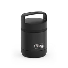 Thermos Stainless Steel Insulated Food Jar with Handle, 10oz, Black, Ideal Use for Workday Meals and Travel, Made for Portable Food Storage, Dishwasher Safe, For Hot and Cold Food