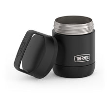 Thermos Stainless Steel Insulated Food Jar with Handle, 10oz, Black, Ideal Use for Workday Meals and Travel, Made for Portable Food Storage, Dishwasher Safe, For Hot and Cold Food