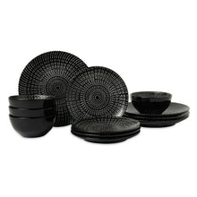 Thyme & Table Maddox 12-Piece Stoneware Dinnerware Set - Brands For Less USA