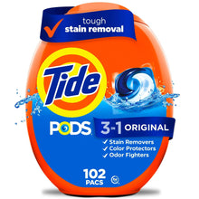 Tide PODS Liquid Laundry Detergent Pacs, Original Scent, 42 Count
