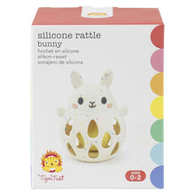 Tiger Tribe Bunny Silicone Baby Rattle – Soft BPA-Free Sensory Toy with Gentle Sound for Newborns & Infants 0–2 Years
