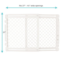 Toddleroo by North States Stairway Secure Baby Safety Gate, 27"-41", Soft White