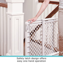 Toddleroo by North States Stairway Secure Baby Safety Gate, 27"-41", Soft White