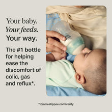 Tommee Tippee Advanced Anti-Colic Baby Bottles, 0 months plus, Pack of 2, 5oz Baby Bottles, with Slow Flow Breast-Like Nipple for Natural Latch, Self-Sterilizing and BPA Free
