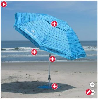 Tommy Bahama ANCHORX 7.5’ Beach Umbrella System