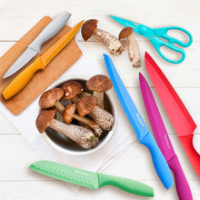 Tomodachi Jewels 13-Piece Knife Set with 6 Matching Blade Guards and Kitchen Shears