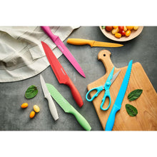 Tomodachi Jewels 13-Piece Knife Set with 6 Matching Blade Guards and Kitchen Shears