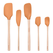 Tovolo Flex-Core Spatula Wood Handled Set (Set of 5)