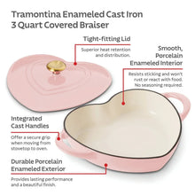 Tramontina3-QuartHeartShapeEnameledCastIronDutchOven_Shallow_OvenSafe_5 - Brands For Less USA