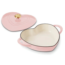 Tramontina3-QuartHeartShapeEnameledCastIronDutchOven_Shallow_OvenSafe_8 - Brands For Less USA