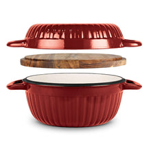 Tramontina 3-in-1 Enameled Cast Iron Multi-Oven, Includes Trivet
