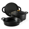 Tramontina4-PieceStackableEnamelCastIronCookwareSet_ChooseColor_15 - Brands For Less USA