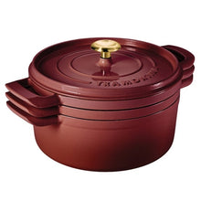 Tramontina 4-Piece Stackable Enameled Cast Iron Cookware Set