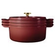 Tramontina 4-Piece Stackable Enameled Cast Iron Cookware Set