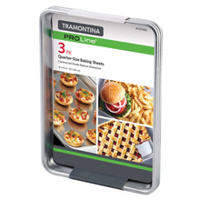 Tramontina Aluminum Baking Sheet Pan, Quarter Size, 9.5"L x 13"W, 3 ct