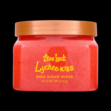 Tree Hut Lychee Kiss Shea Butter Sugar Body Scrub, 18 oz (3 PACK )