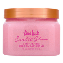 Tree Hut Sunlit Glow Shea Butter Sugar Body Scrub, 18 oz (3 PACK )