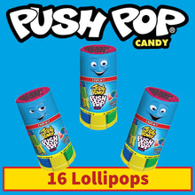 Caramelos Triple Power Push Pop, 16 unidades.