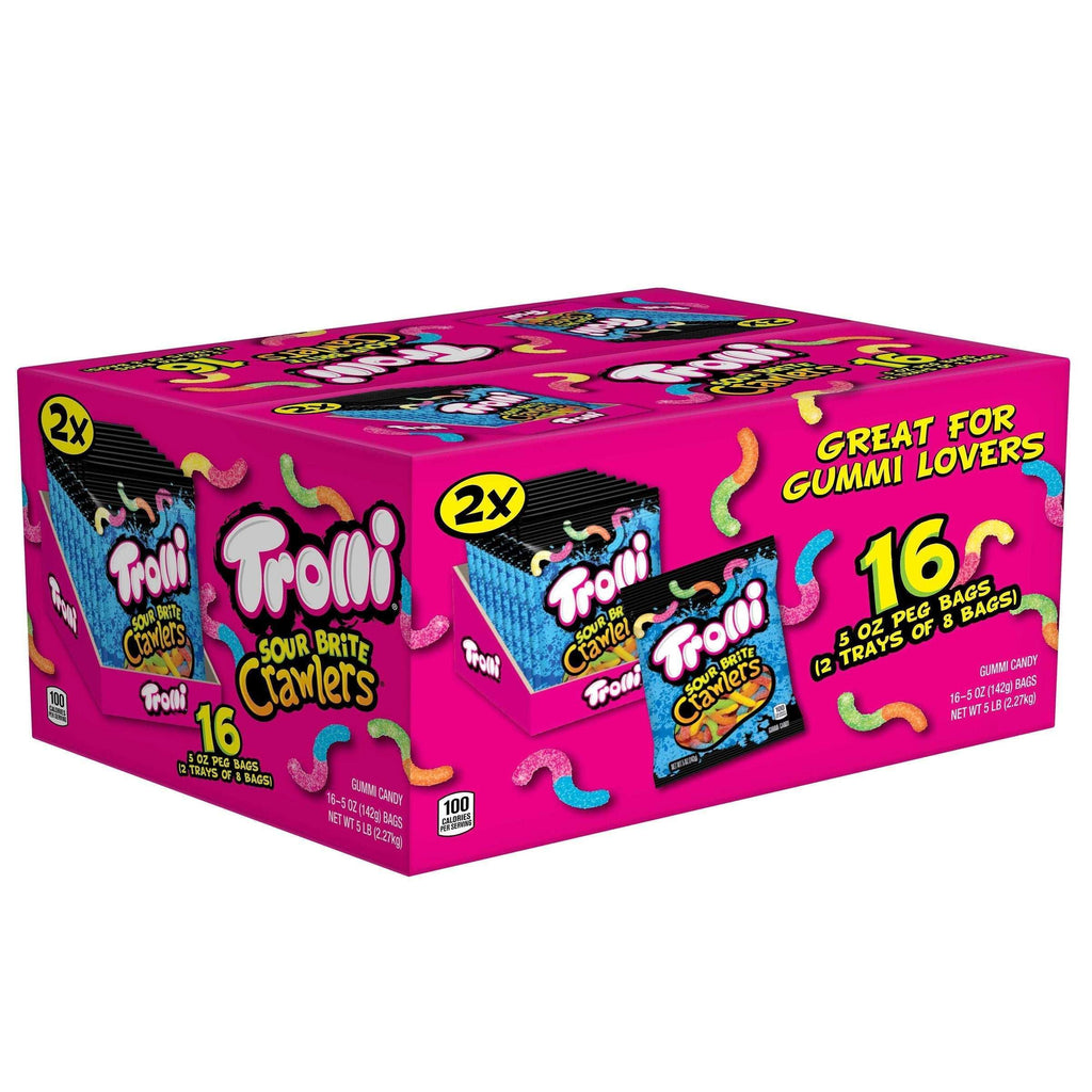 Trolli Sour Brite Crawlers Candy, 5 oz, 16-count– Brands For Less USA