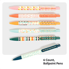 UBrandsLagunaBallpointPens_6Count_ColorfulCubist_Bold_1.0mm_Point_BlackInk1 - Brands For Less USA