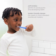 Ubbi 3 pcs Toothbrush Training Set for Babies and Toddlers, Includes Silicone Finger Brush, 360° and Soft Bristled Toothbrush, Polaris Blue