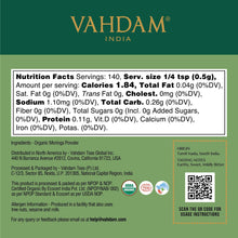VAHDAM, Organic Moringa Powder (2.47oz) Non-GMO & Gluten Free Moringa Oleifera, Direct from Source