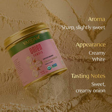 VAHDAM, Cebolla en polvo orgánica (2.47 oz) Sin gluten, Especia de origen único, Directo de la fuente 