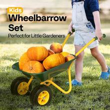 VIVOHOMEKidsWheelbarrowChildrenGardencartwithToddlerGardeningToolSetChildWheelBarrelOutdoorIndoo_1203_7 - Brands For Less USA