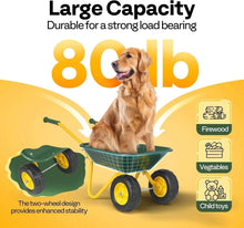 VIVOHOMEKidsWheelbarrowChildrenGardencartwithToddlerGardeningToolSetChildWheelBarrelOutdoorIndoo_2819_4 - Brands For Less USA