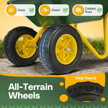 VIVOHOMEKidsWheelbarrowChildrenGardencartwithToddlerGardeningToolSetChildWheelBarrelOutdoorIndoo_7450_5 - Brands For Less USA