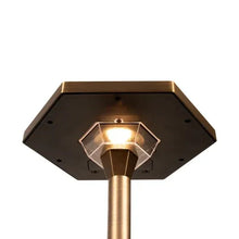 VOLT Premium Solid Brass Outdoor Solar Path Lights, 2-pack