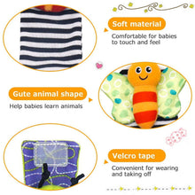 VONTER Foot Finder Socks & Wrist Rattles - Toys for Baby Boy or Girl - Brain Development Toys - Hand and Foot Rattles Suitable for 0-3, 3-6, 6-12 Months Babies