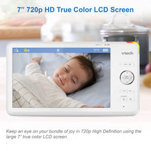 VTech 7" High Definition Remote Access 1080p Pan & Tilt Baby Video Monitor, RM7866HD, White