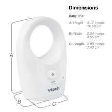 VTech DM1111, Enhanced Range Digital Audio Baby Monitor, 1 Parent Unit, White