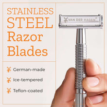 Van Der Hagen Traditional Safety 5-Blade Razor, for All Skin Types, Men, 1 Pack